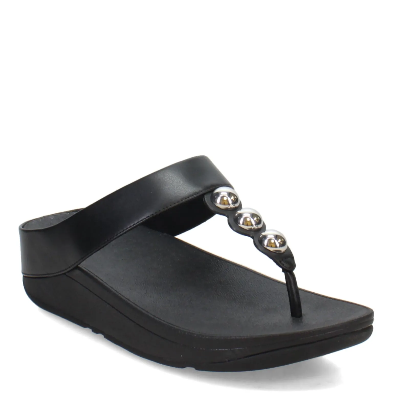 Women's FitFlop, Fino Mirror Dome Toe-Post Sandal