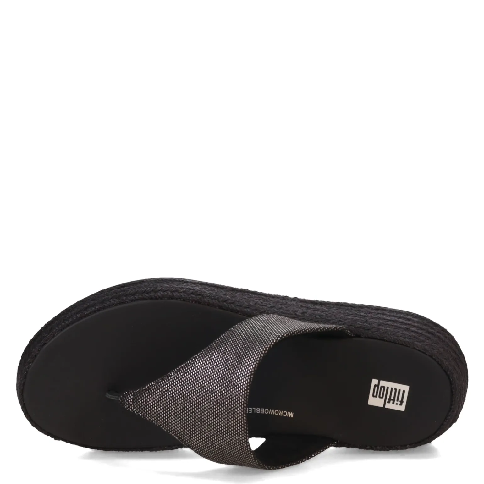 Women's FitFlop, F-Mode Espadrille Glitz Thong Sandal