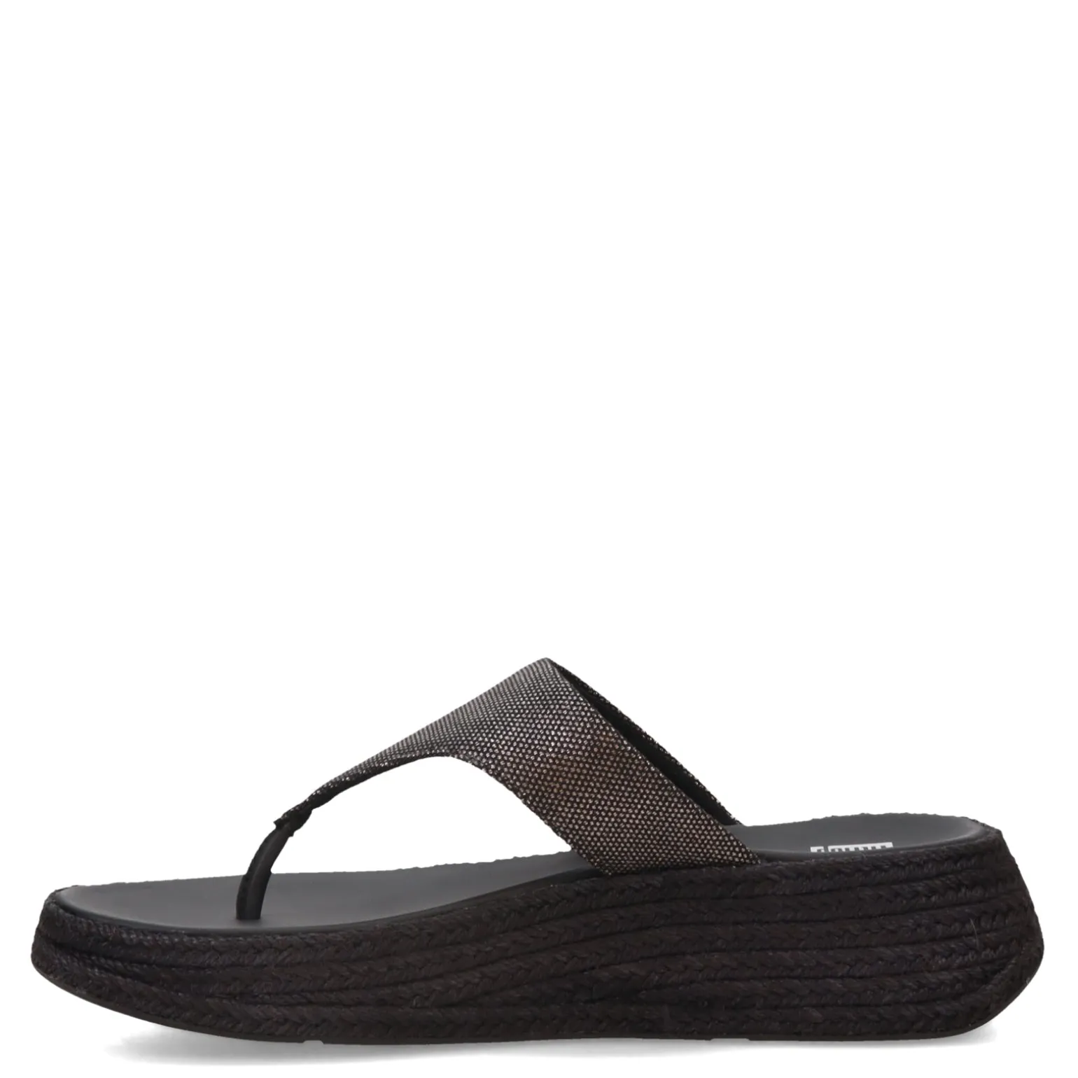 Women's FitFlop, F-Mode Espadrille Glitz Thong Sandal