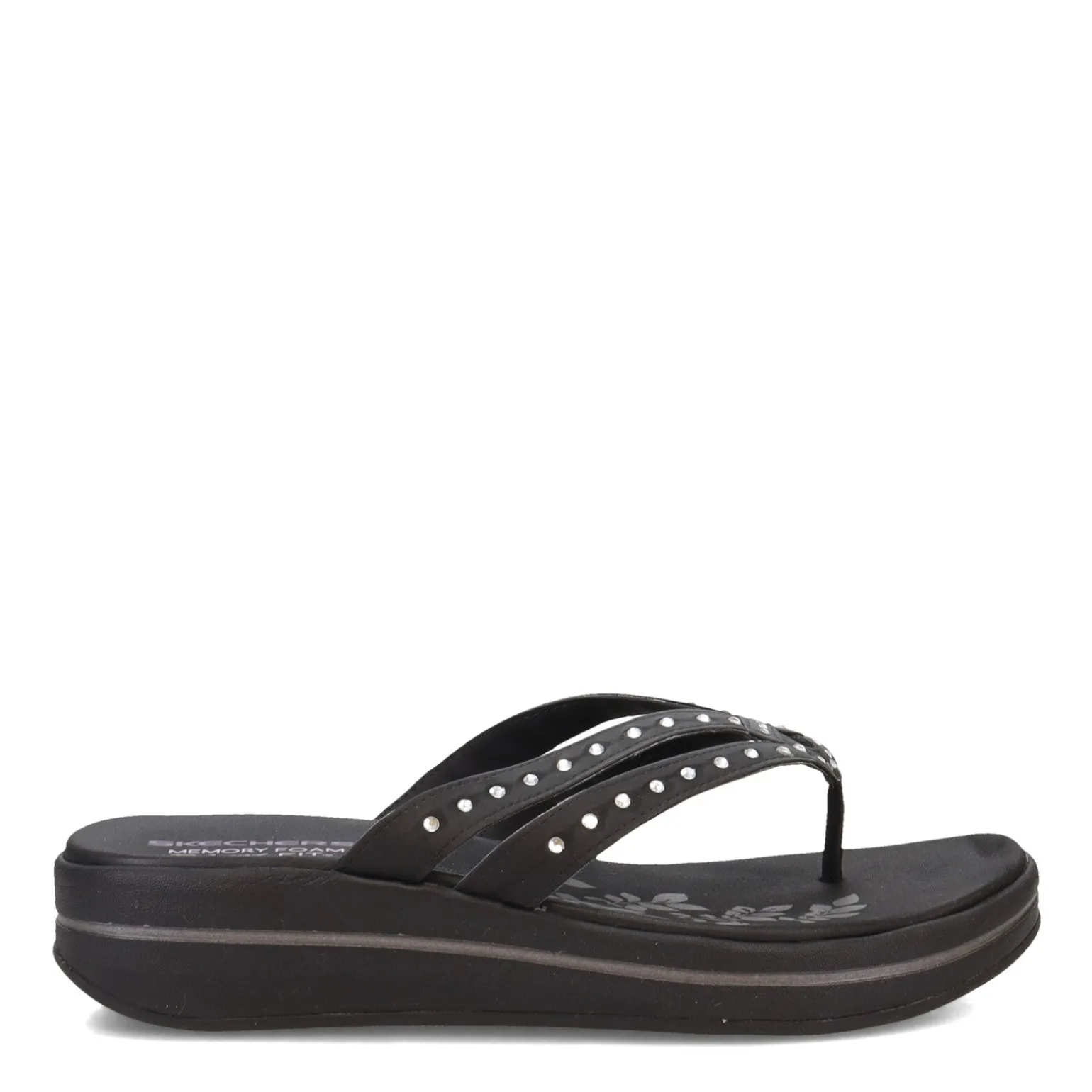 Women's Skechers, Upgrades Be Jeweled Thong Sandals